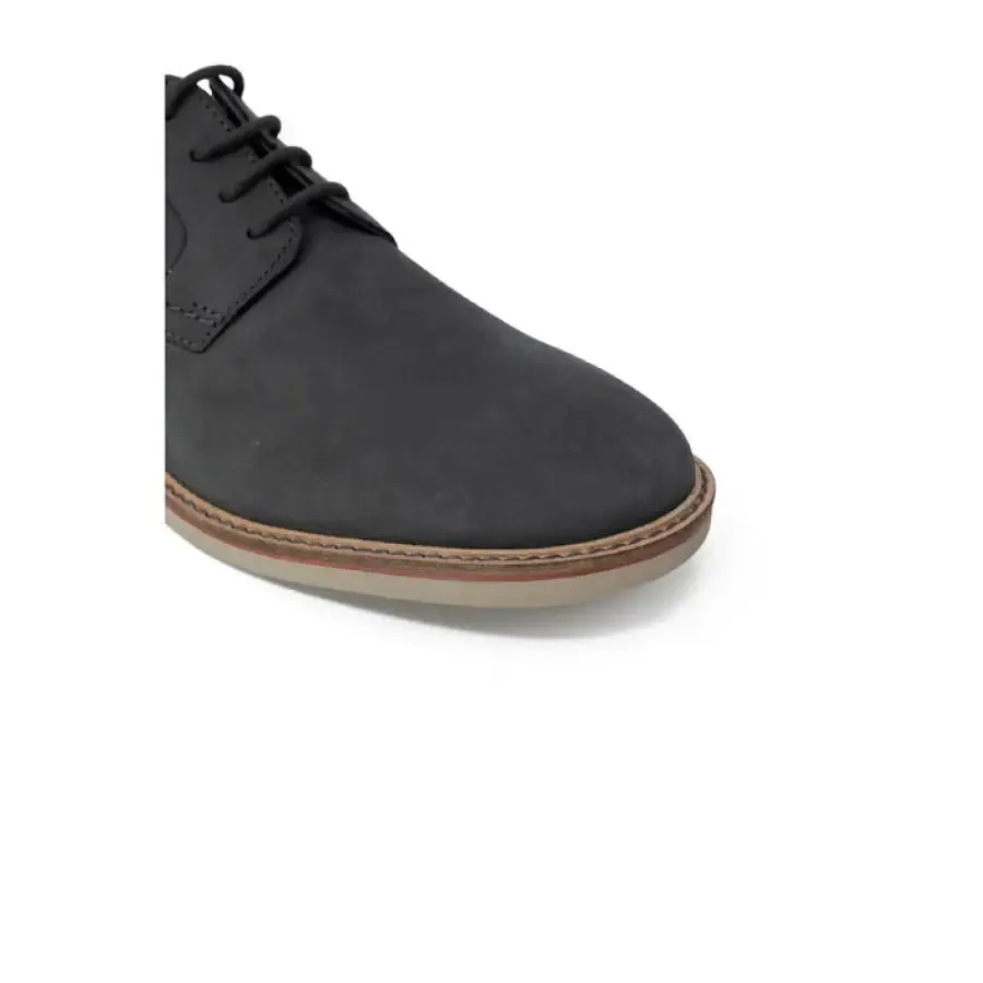 Clarks Men Lace Up Grey Suede and Leather Shoes