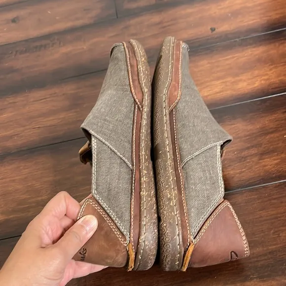 Clarks Men's Trapell Form Loafer Olive Canvas Men's 10.5 in Olive Preppy Casual