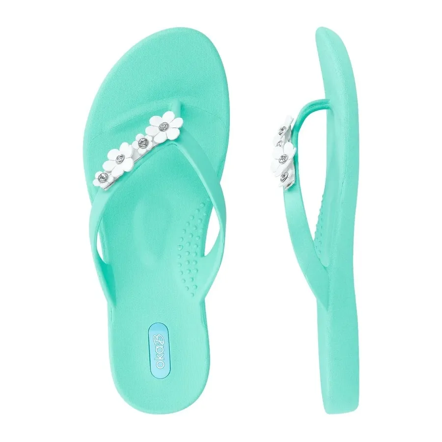 CLEARANCE - Loren Sea Glass Flowers & Crystals