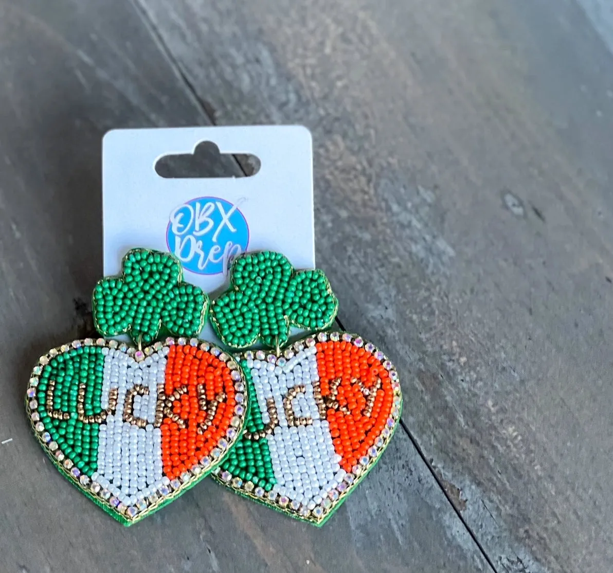 Clover Shamrock Lucky Irish Spring Earrings