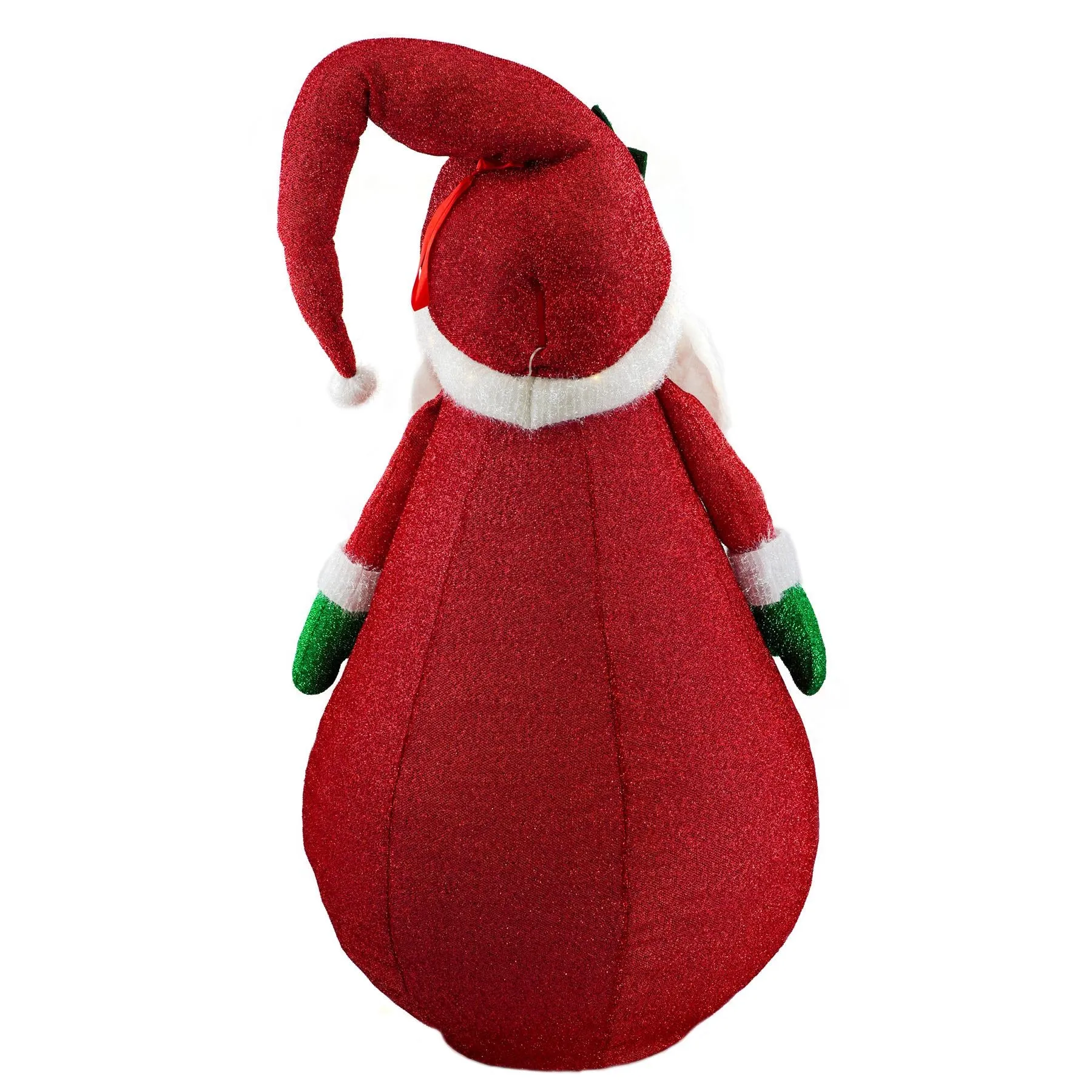 Collapsible Santa Christmas Decoration with LED lights