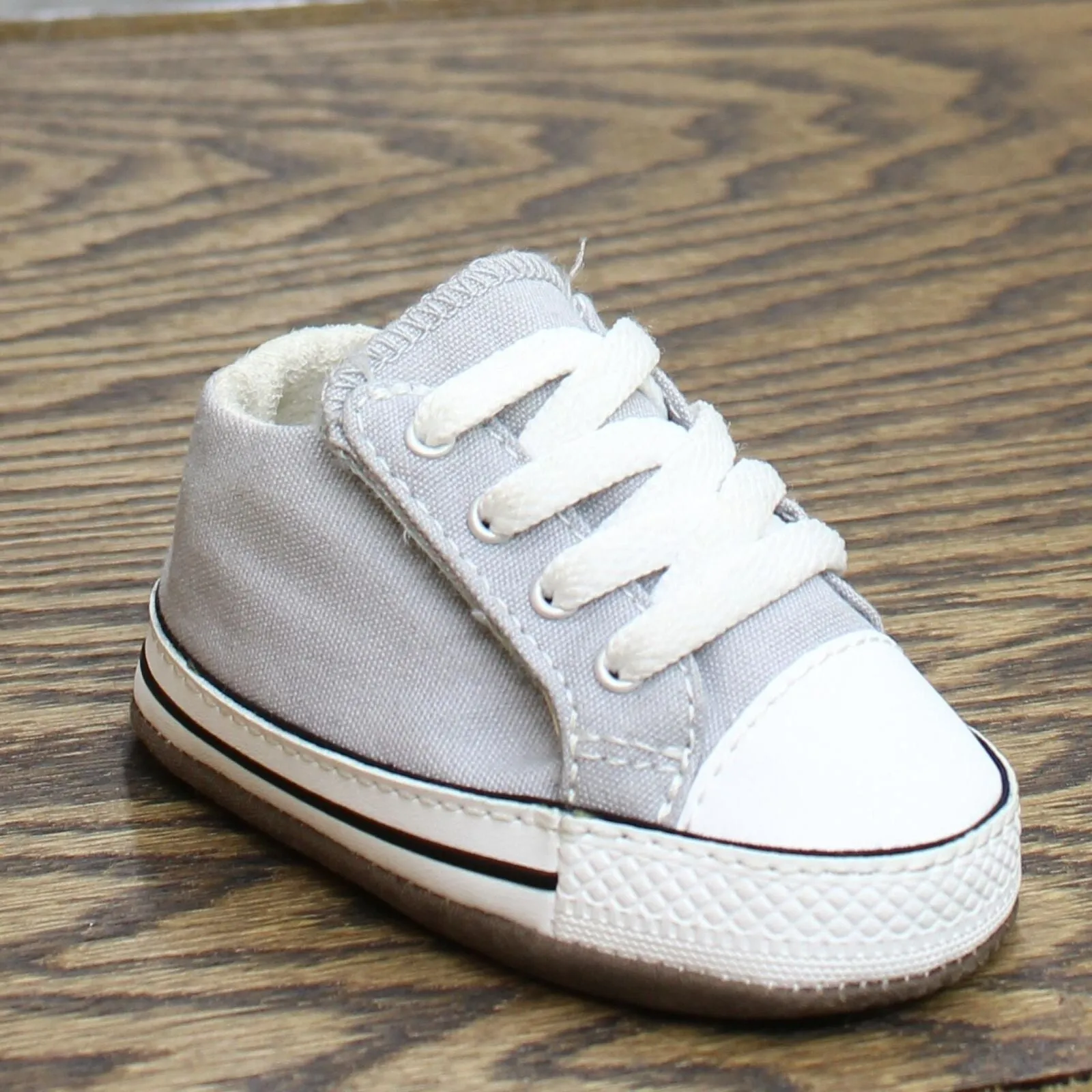 Converse Chuck Taylor All Star Cribster Canvas Crib Shoe Gray 2