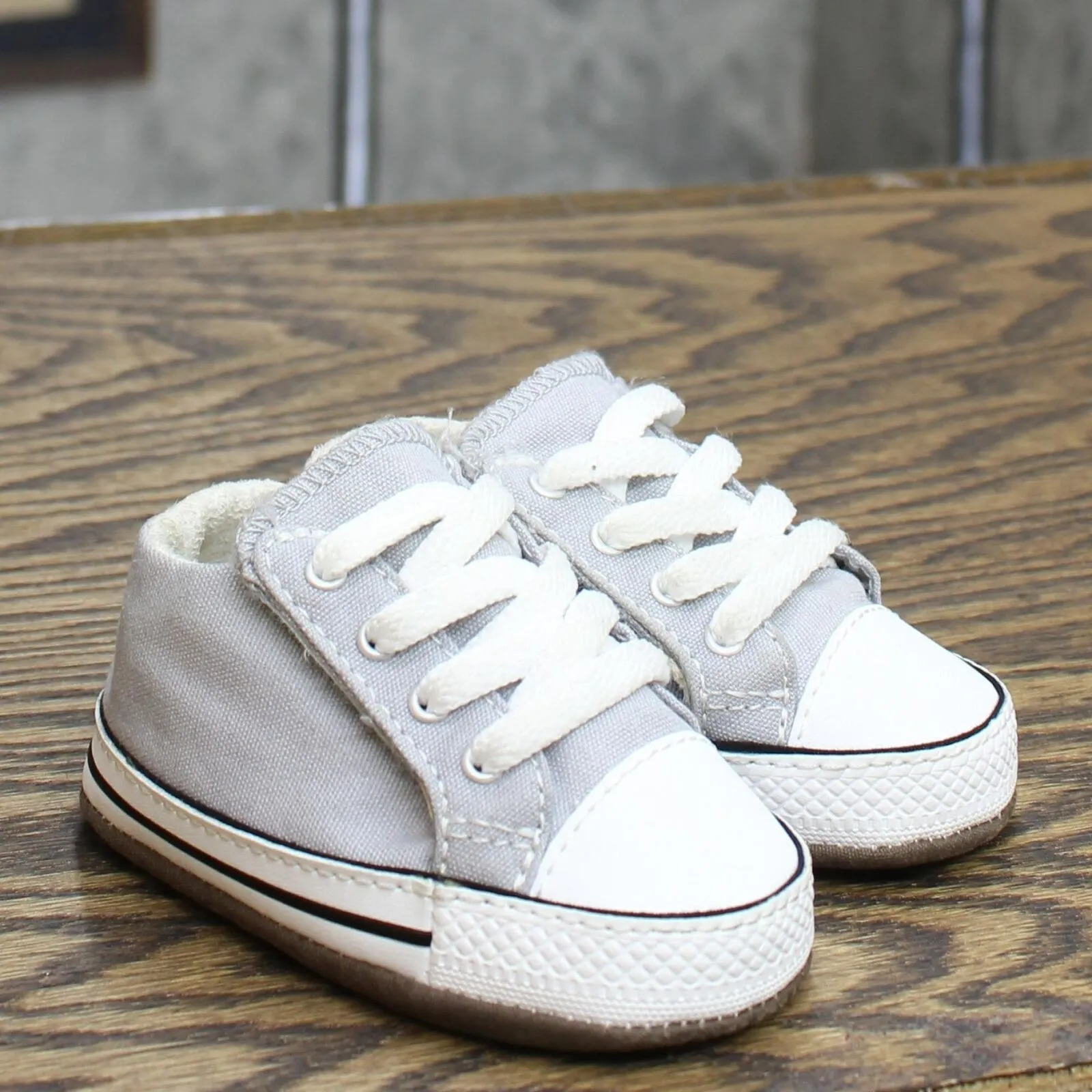 Converse Chuck Taylor All Star Cribster Canvas Crib Shoe Gray 2