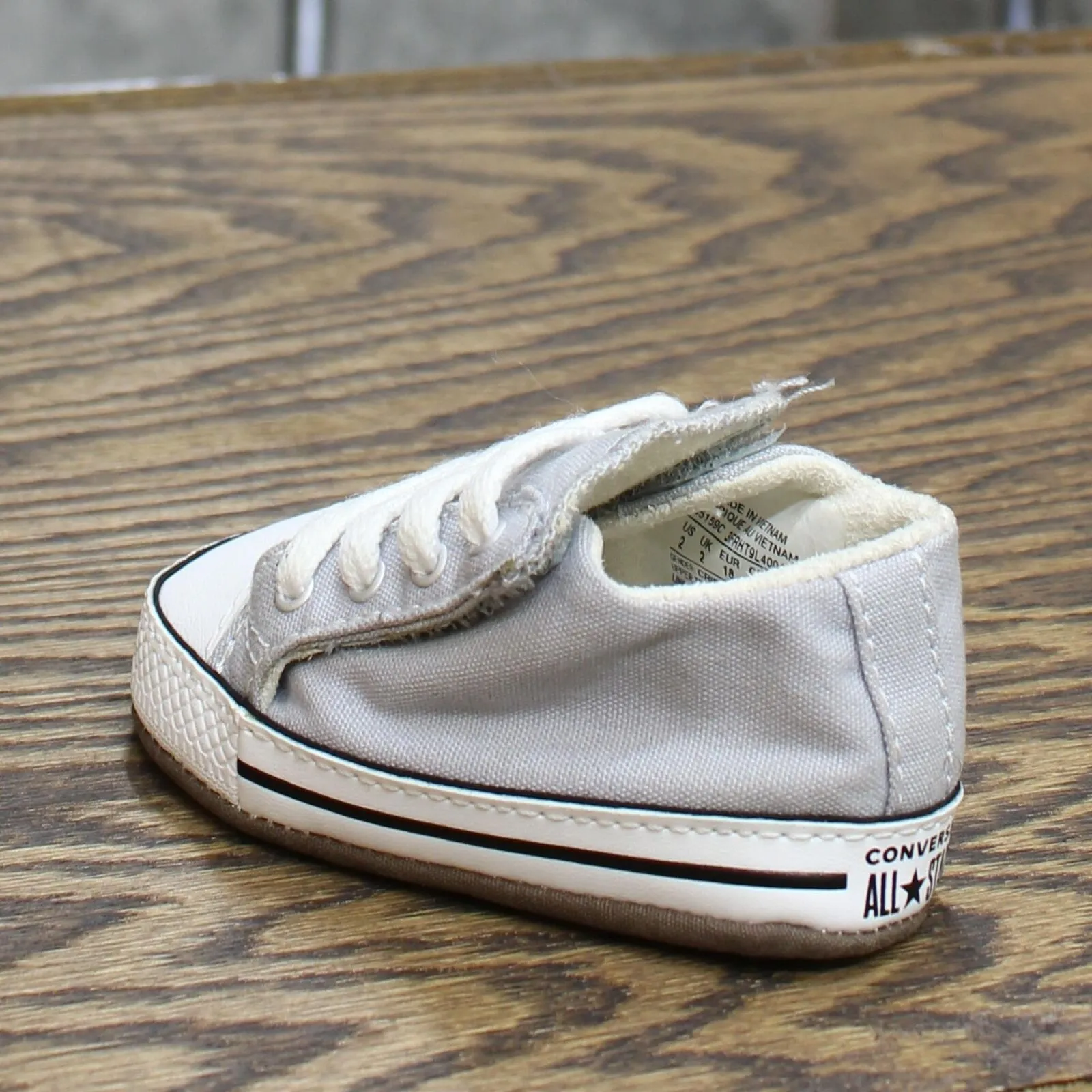 Converse Chuck Taylor All Star Cribster Canvas Crib Shoe Gray 2