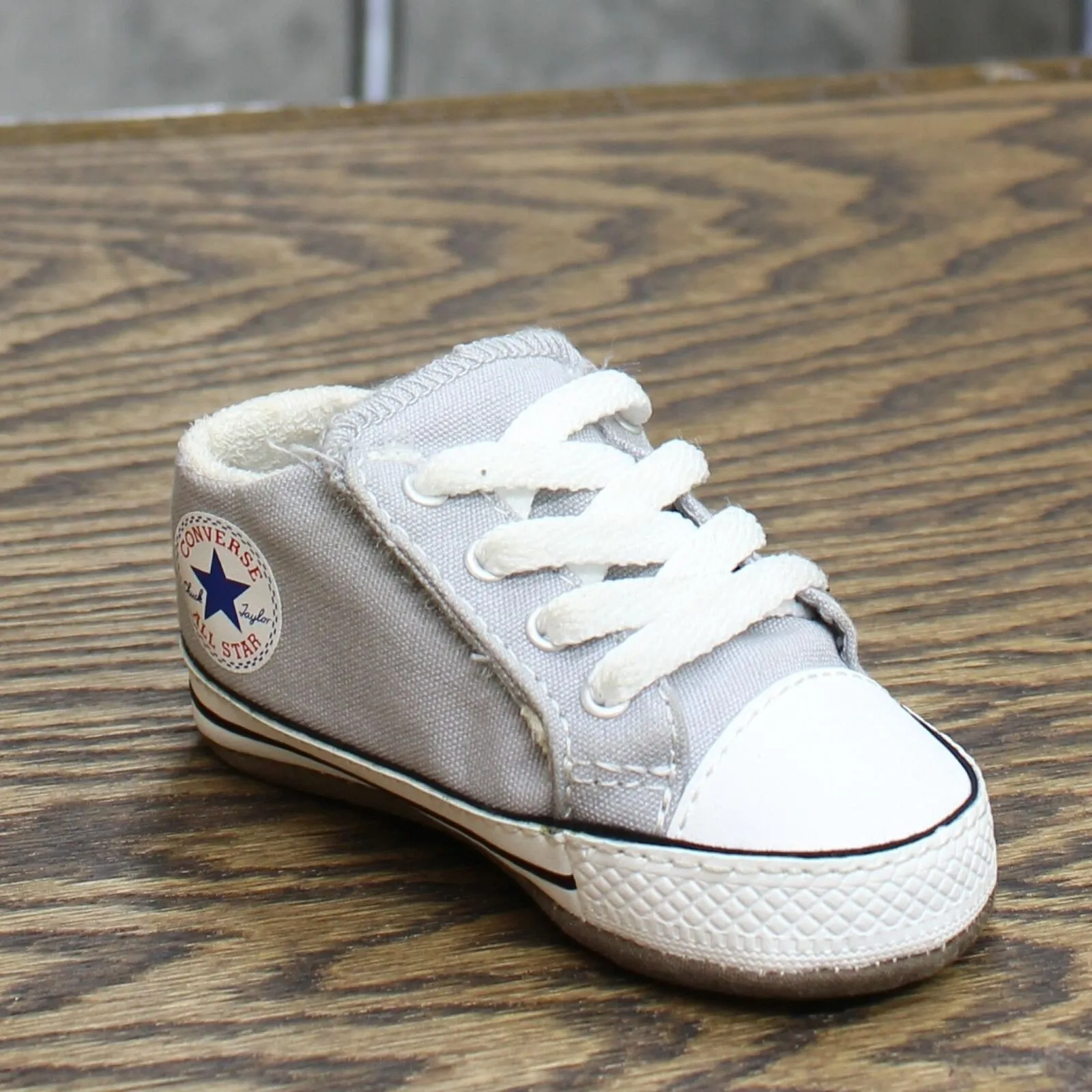 Converse Chuck Taylor All Star Cribster Canvas Crib Shoe Gray 2