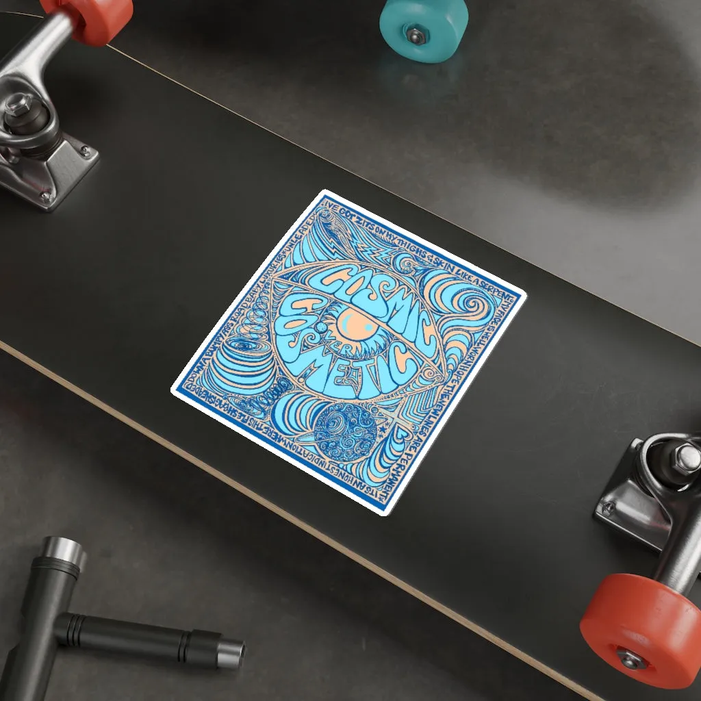 Cosmic Over Cosmetic Die-Cut Sticker - Blue Dune
