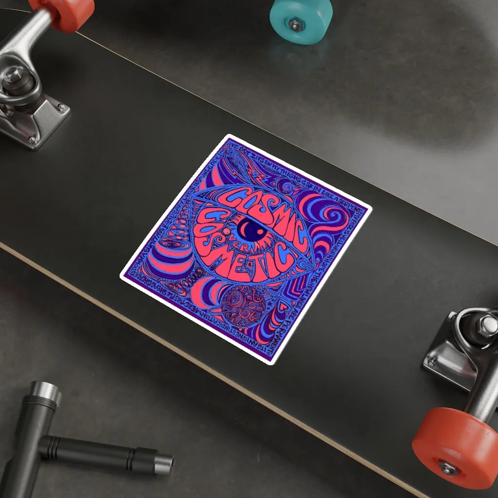 Cosmic Over Cosmetic Die-Cut Sticker - Purple Neon