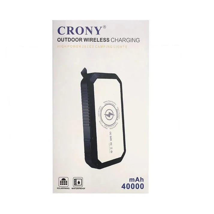 Crony ES982 40000mAh Business Power Bank Portable waterproof outdoor mobile wireless charger solar power bank