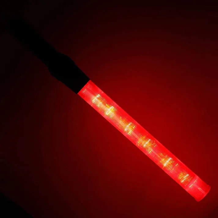 Crony Traffic control glow sticks LED Signal Wand Traffic Outdoor Lighting Flashlight Traffic Flashing LED Light Control Wand Signal Traffic Baton Flashlight