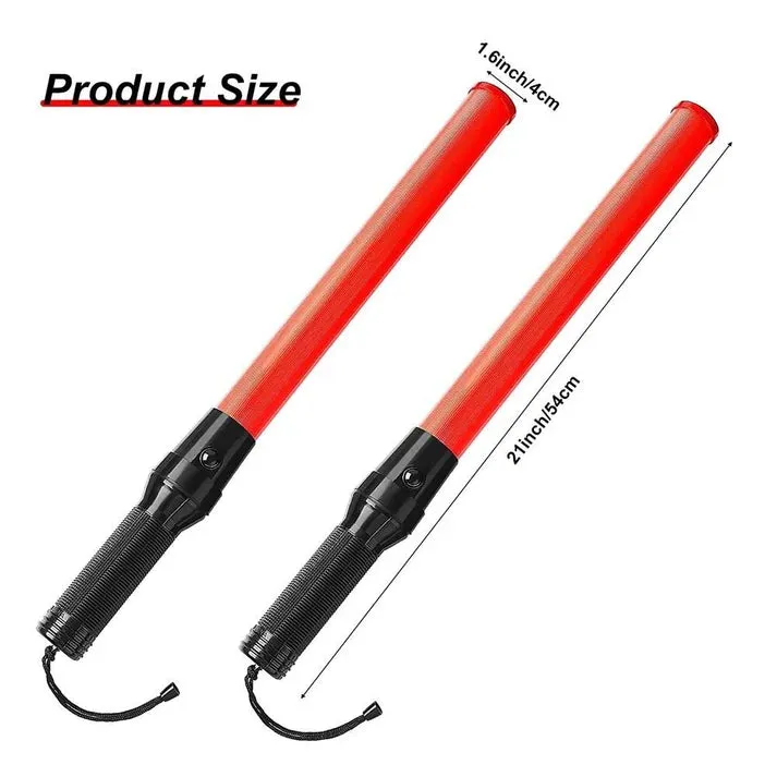 Crony Traffic control glow sticks LED Signal Wand Traffic Outdoor Lighting Flashlight Traffic Flashing LED Light Control Wand Signal Traffic Baton Flashlight