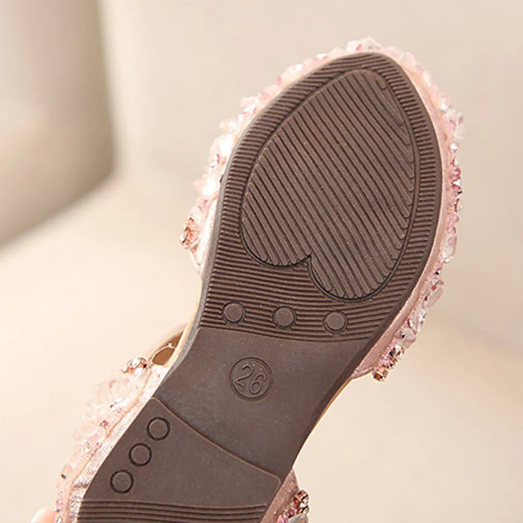 Crystal Bowknot Princess Sandal