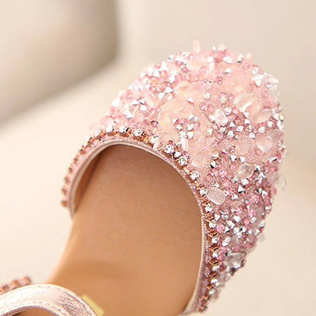Crystal Bowknot Princess Sandal
