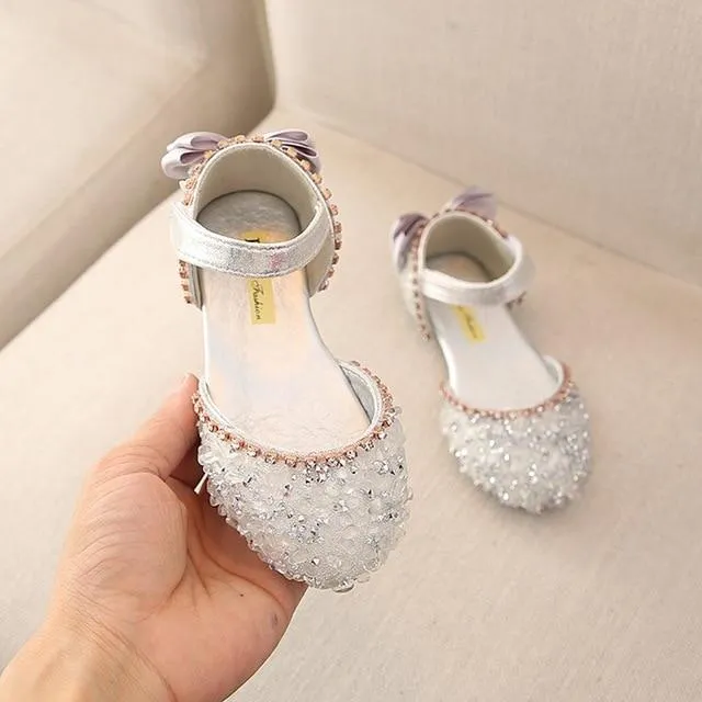 Crystal Bowknot Princess Sandal