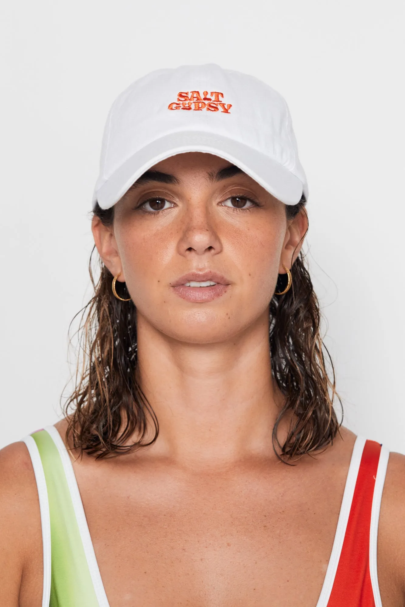 Dad Cap - White   Chilli