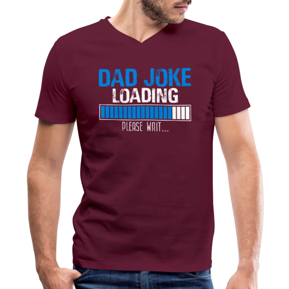 Dad Joke Loading Please Wait Men's V-Neck T-Shirt by Canvas