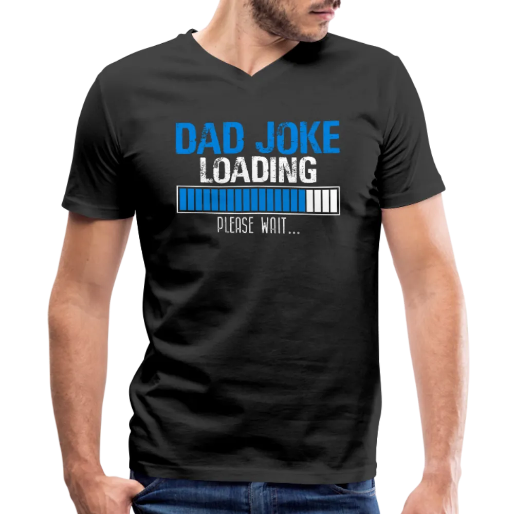 Dad Joke Loading Please Wait Men's V-Neck T-Shirt by Canvas