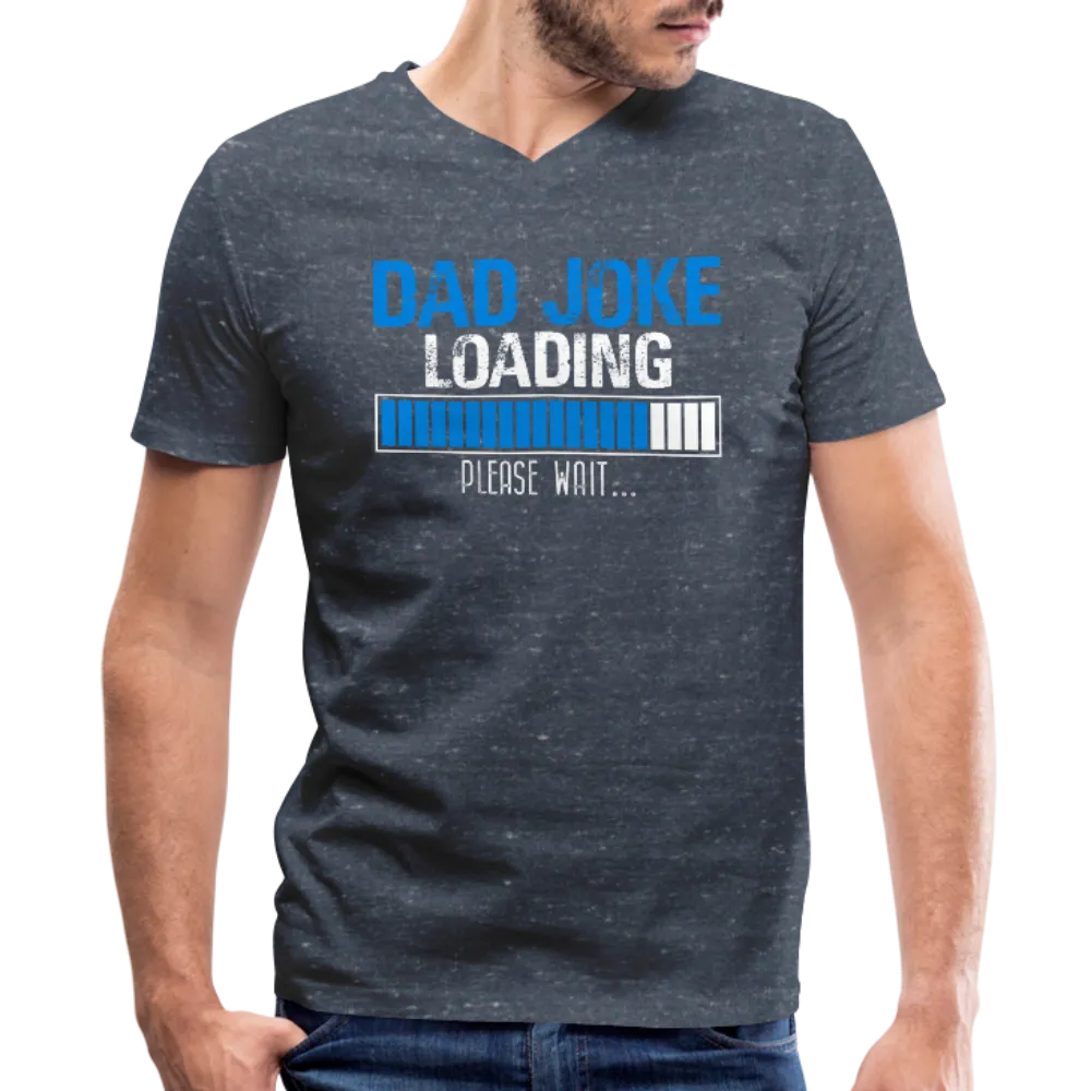 Dad Joke Loading Please Wait Men's V-Neck T-Shirt by Canvas