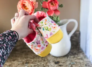 Dainty Spring Floral Moccs