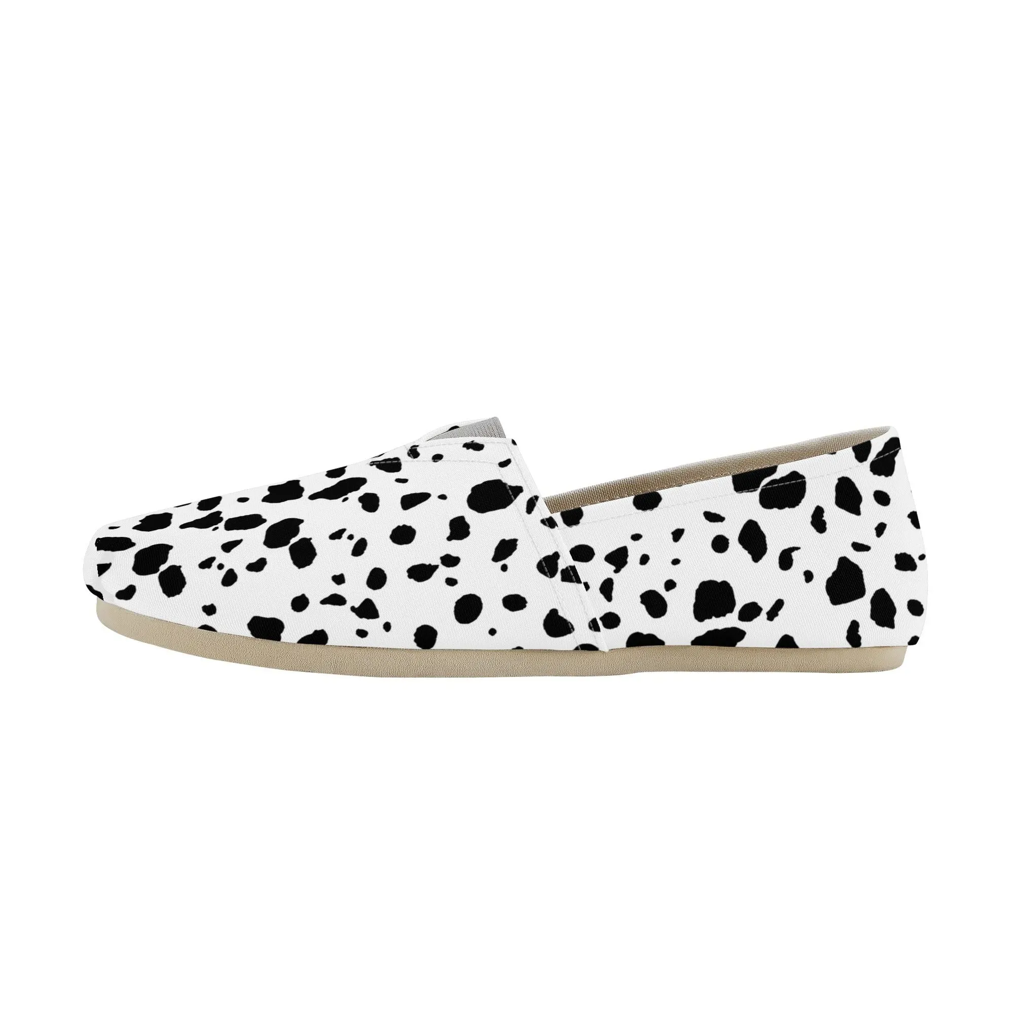 Dalmatian Spots  Womens Casual Slip On Shoes for Dog Lovers