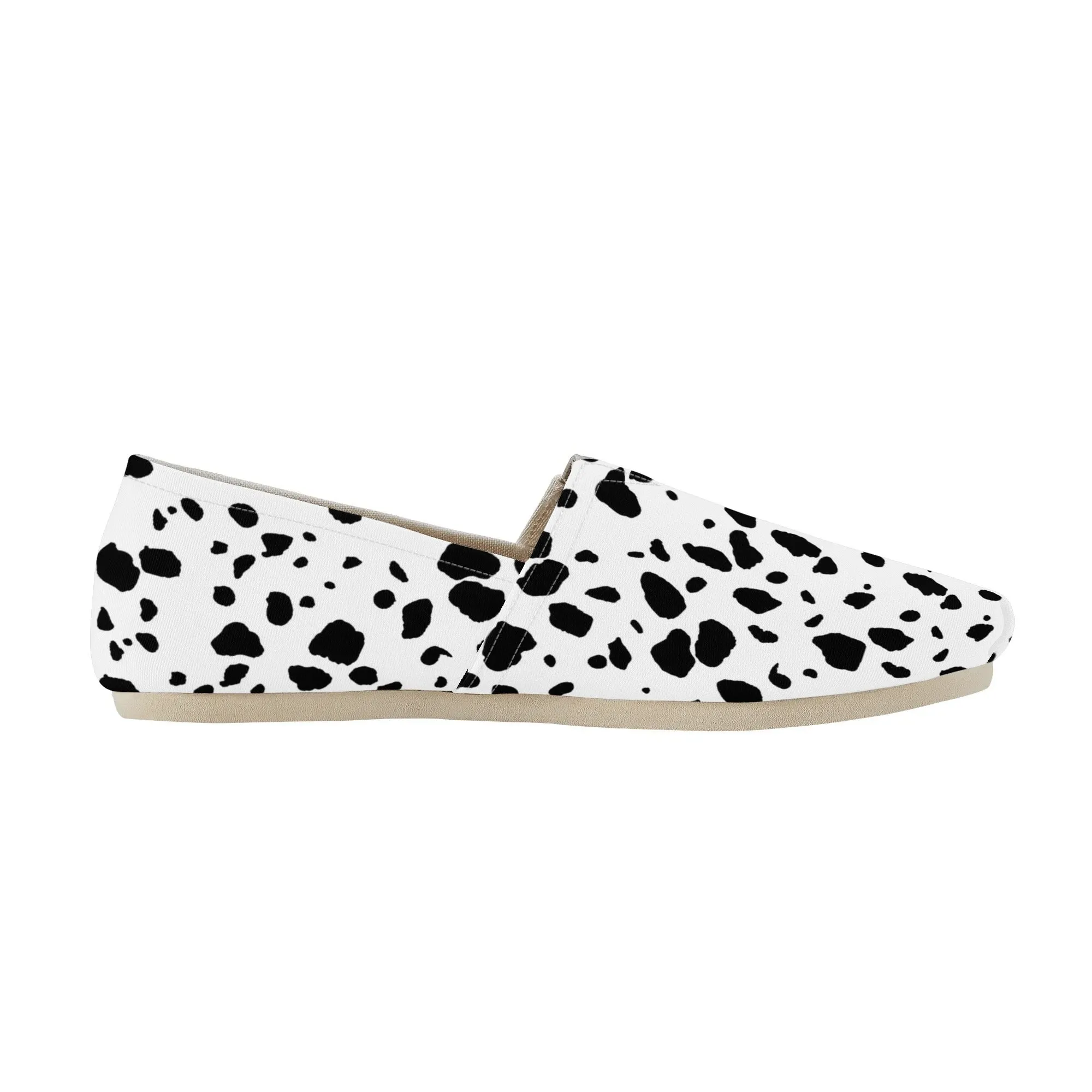 Dalmatian Spots  Womens Casual Slip On Shoes for Dog Lovers