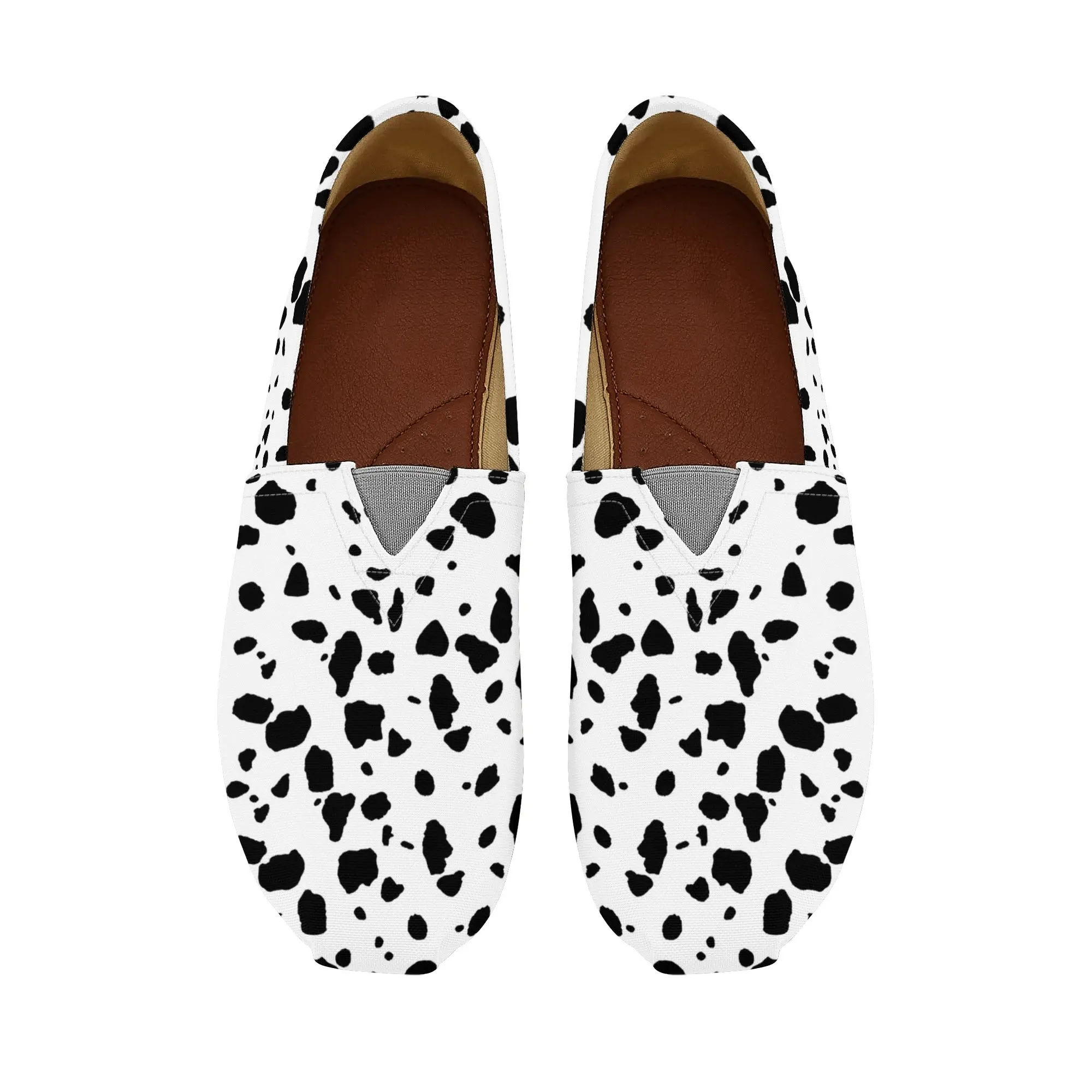 Dalmatian Spots  Womens Casual Slip On Shoes for Dog Lovers