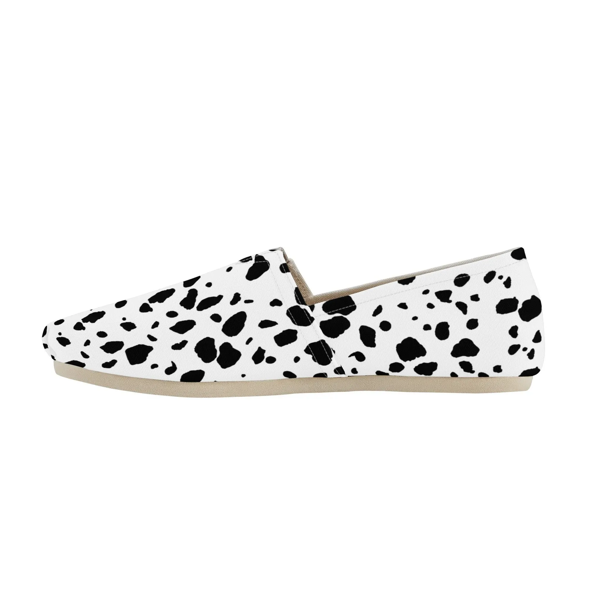 Dalmatian Spots  Womens Casual Slip On Shoes for Dog Lovers