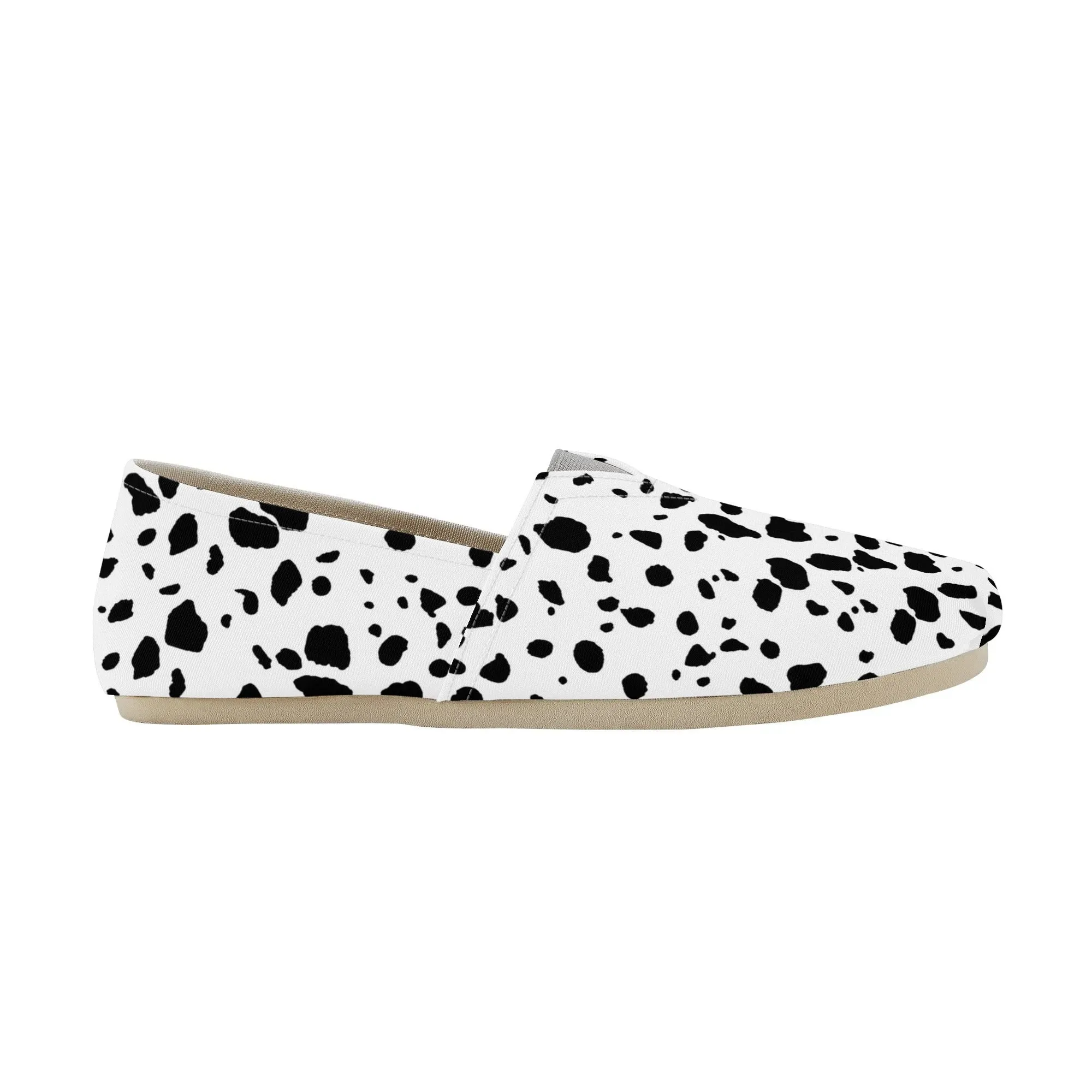Dalmatian Spots  Womens Casual Slip On Shoes for Dog Lovers
