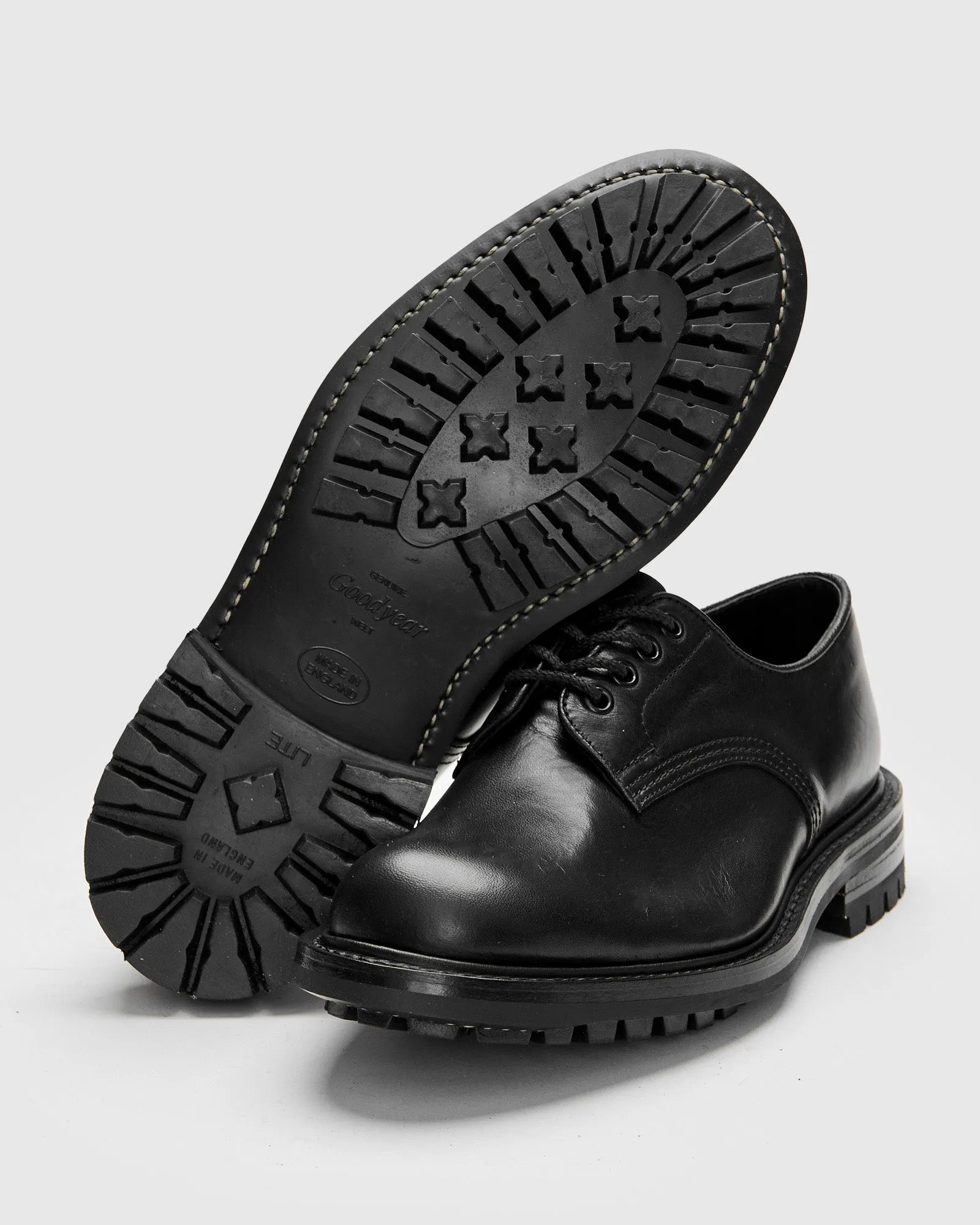 Daniel Work Shoe in Black Washed Horse