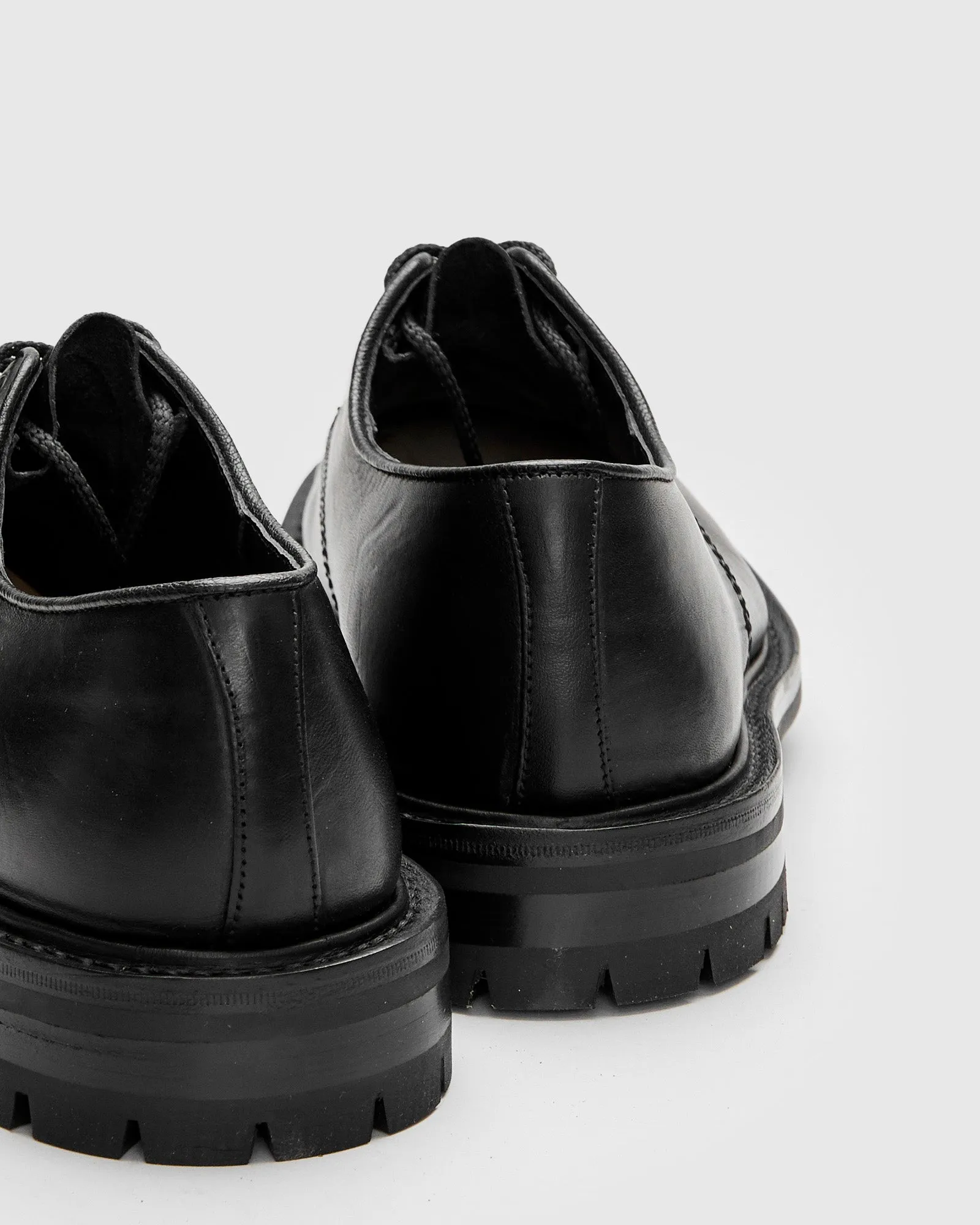 Daniel Work Shoe in Black Washed Horse