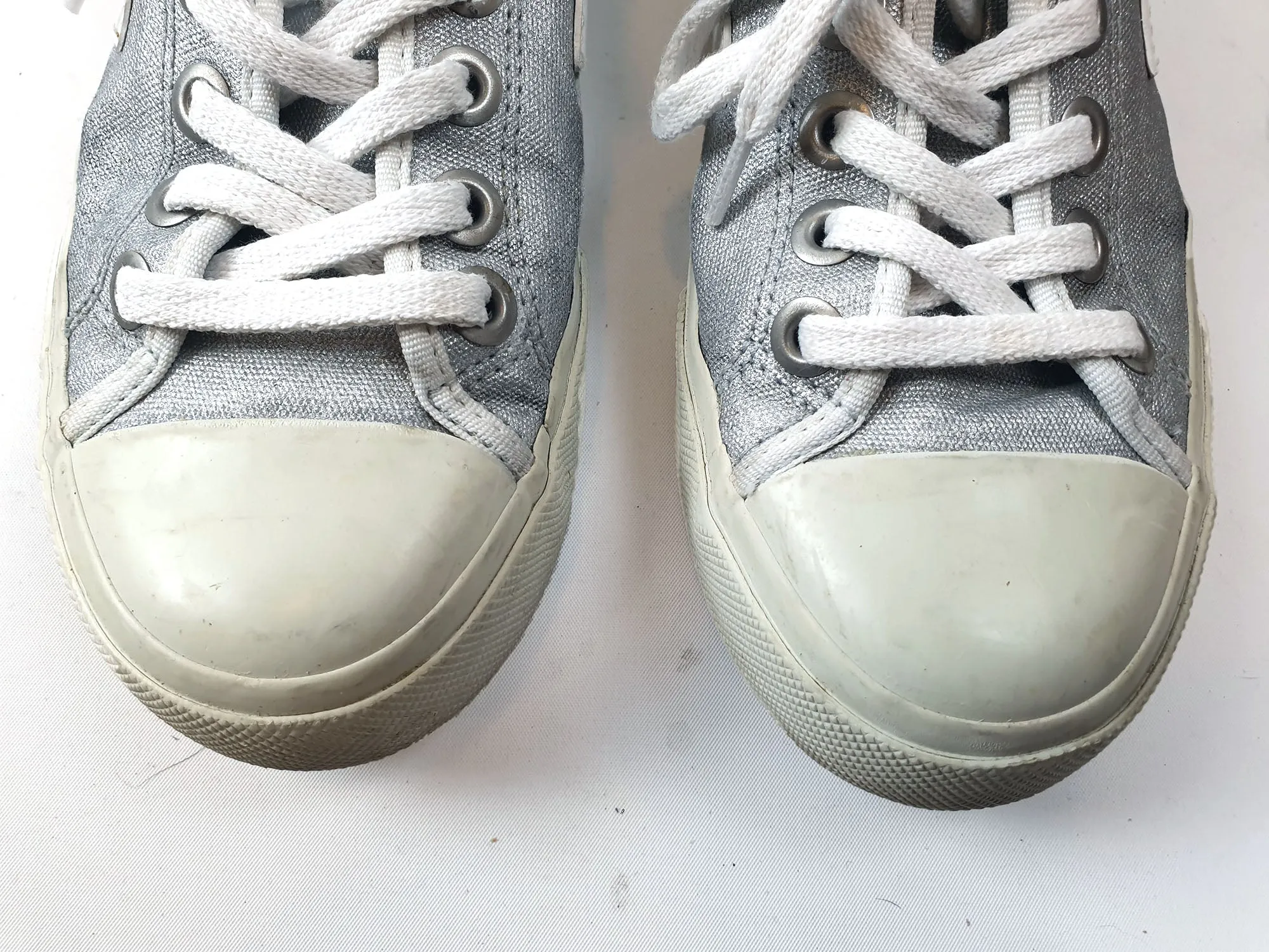 Deja silver lace up shoes size 37