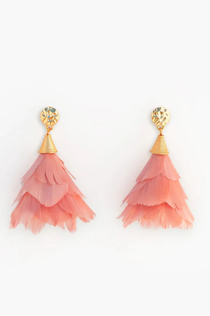 DEKA PETITE FEATHER EARRINGS