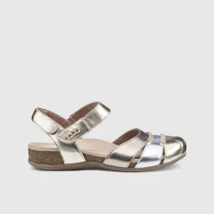 Denali Comfort Leather Fisherman Sandal Metallics