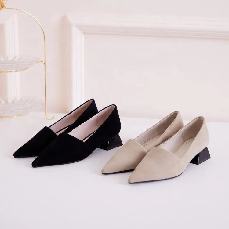 designer  women famous brands low heel work pumps