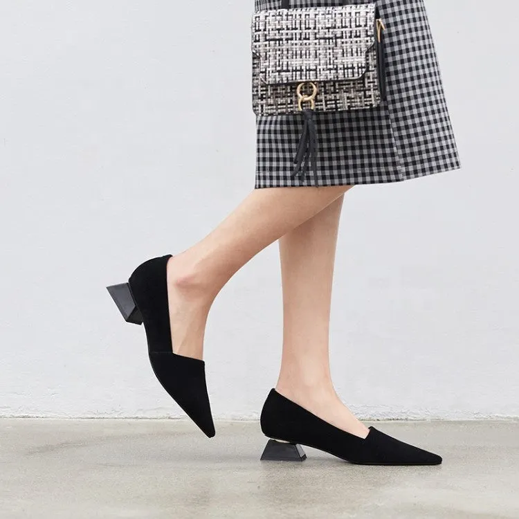 designer  women famous brands low heel work pumps
