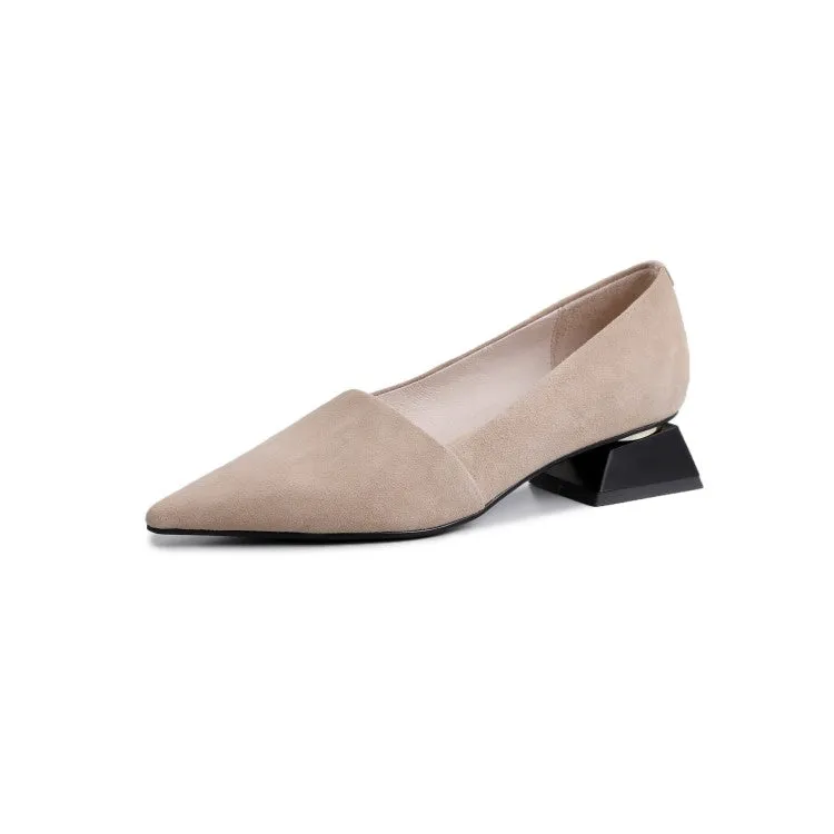 designer  women famous brands low heel work pumps