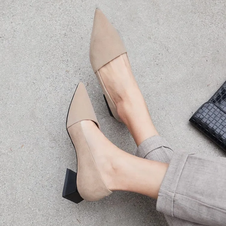 designer  women famous brands low heel work pumps