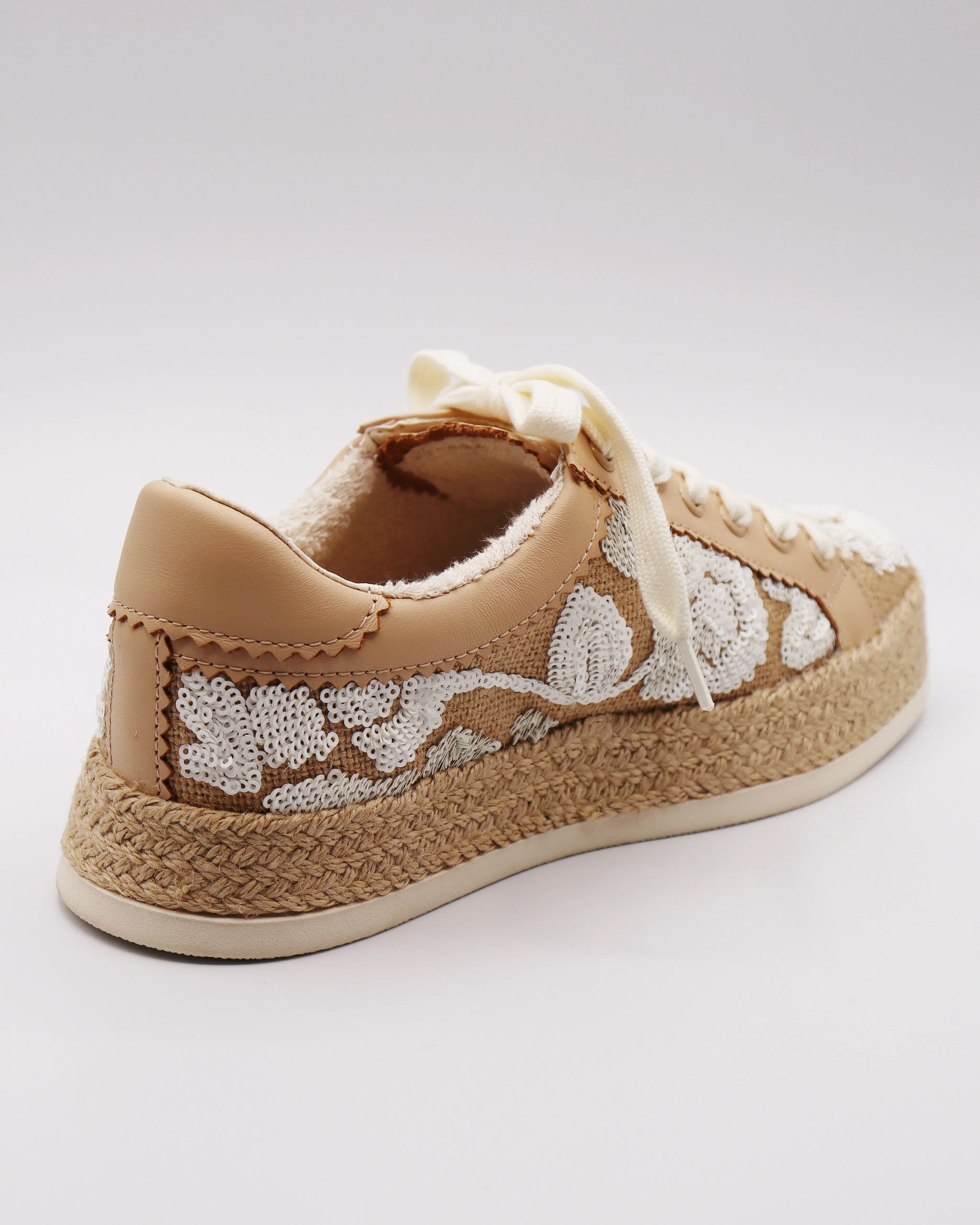 DOLCE VITA | Azalia Sneakers in Natural Multi Floral Sequin