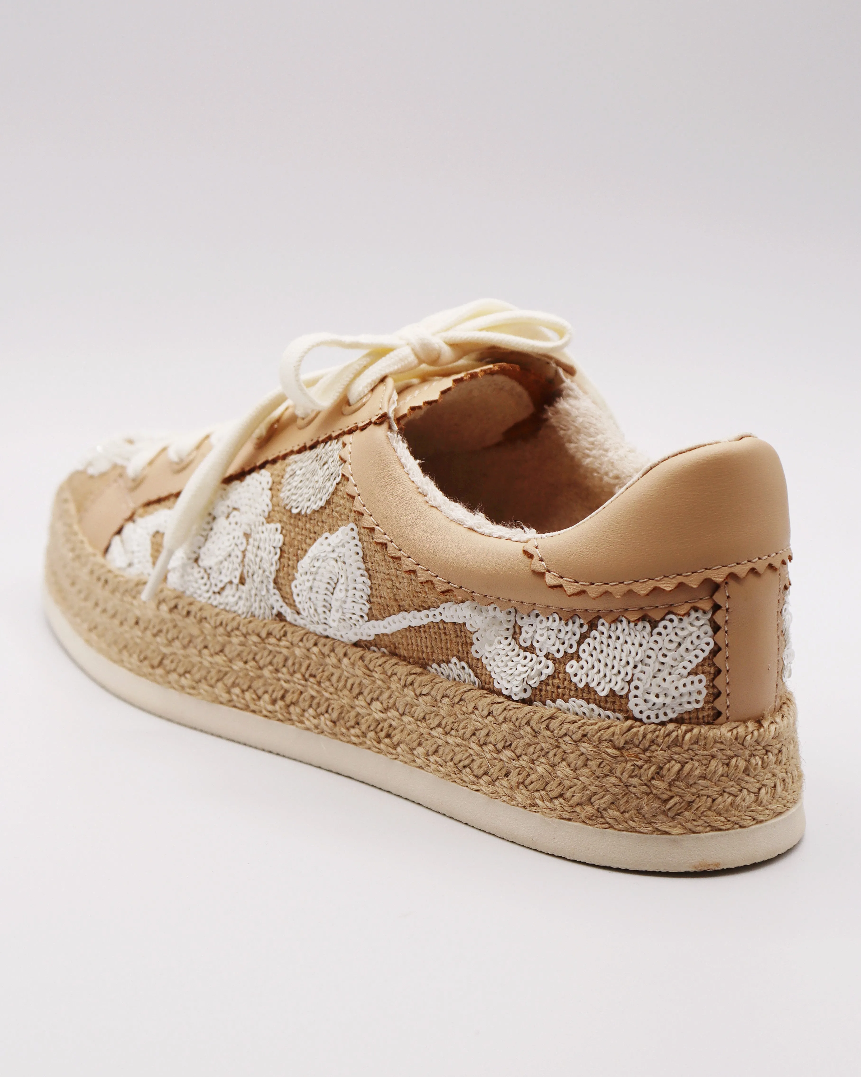 DOLCE VITA | Azalia Sneakers in Natural Multi Floral Sequin