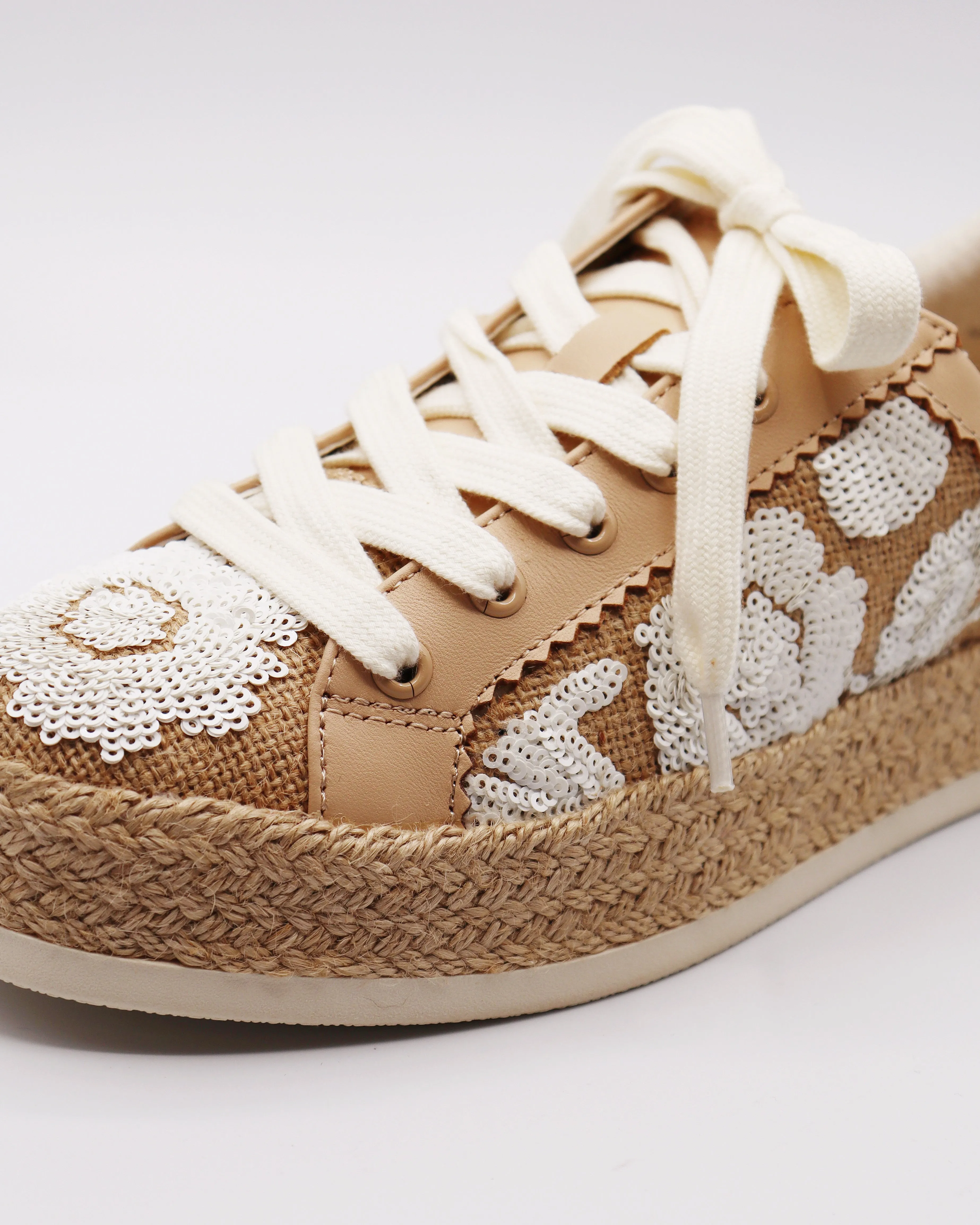 DOLCE VITA | Azalia Sneakers in Natural Multi Floral Sequin