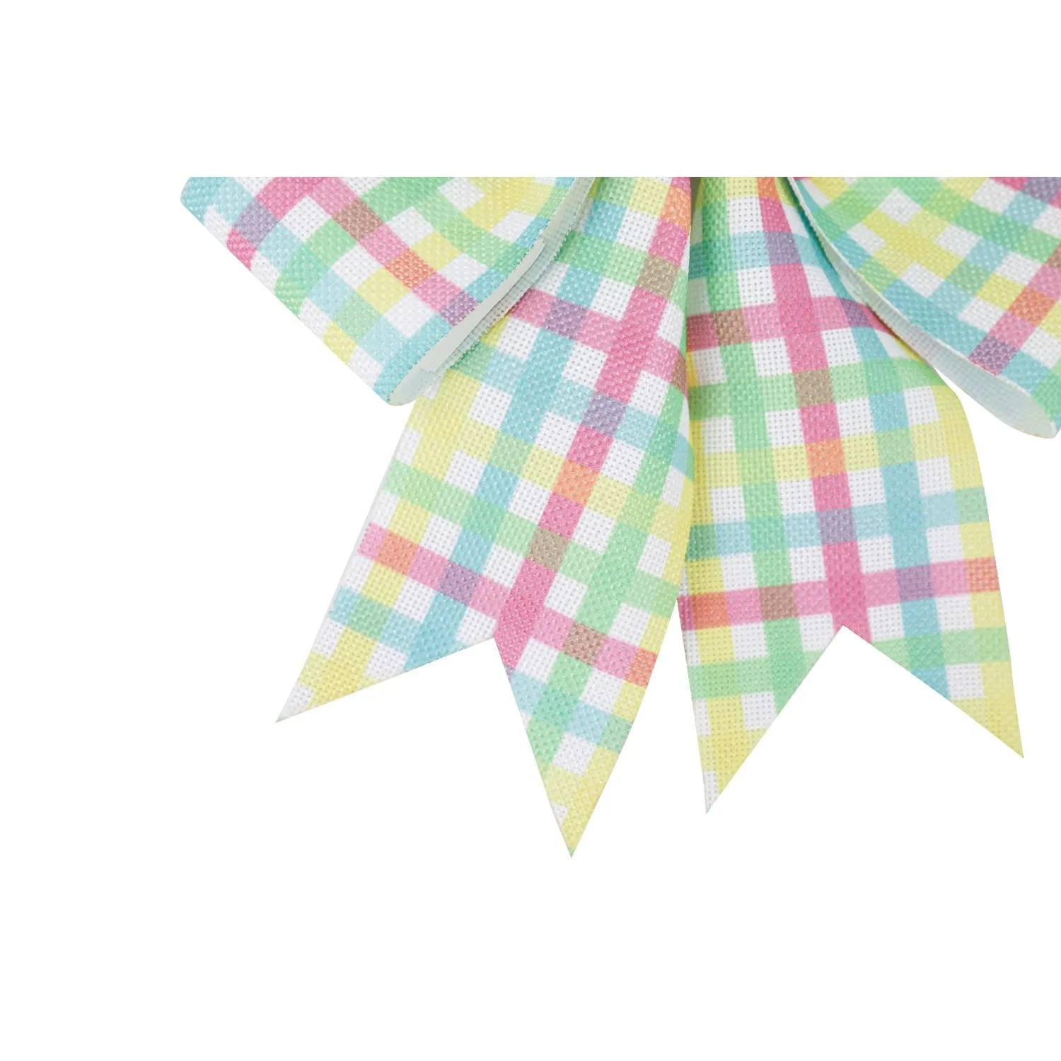 Easter Plaid Door Tag Bow,2dtb1834