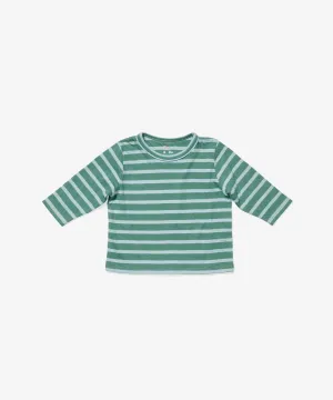 Edward Baby T-Shirt, Forest Stripe