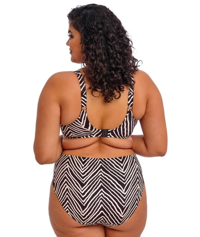 Elomi Swim Fiji Falls Mid Rise Bikini Brief - Black