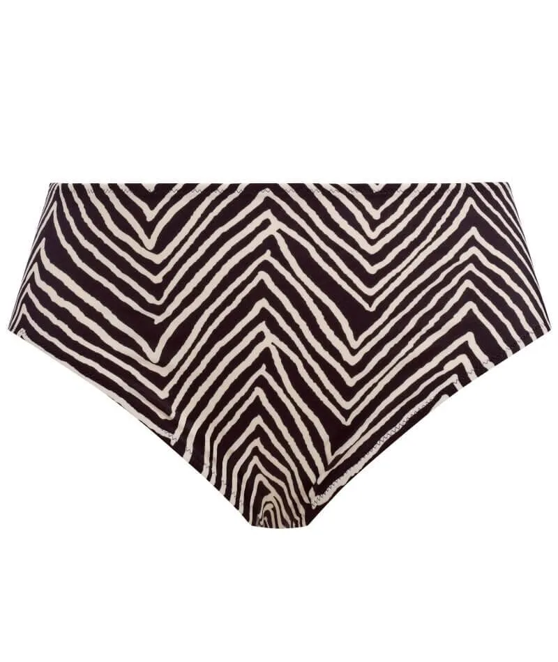 Elomi Swim Fiji Falls Mid Rise Bikini Brief - Black