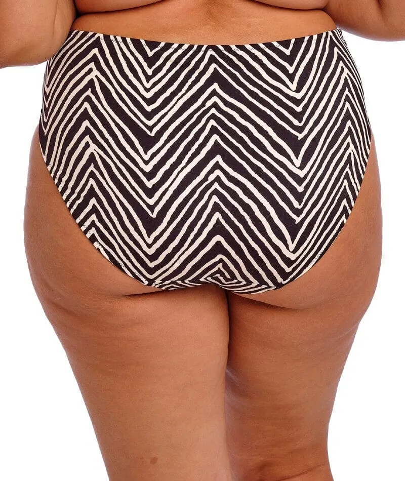 Elomi Swim Fiji Falls Mid Rise Bikini Brief - Black