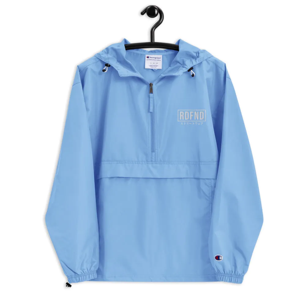 Embroidered Light Blue Champion Jacket