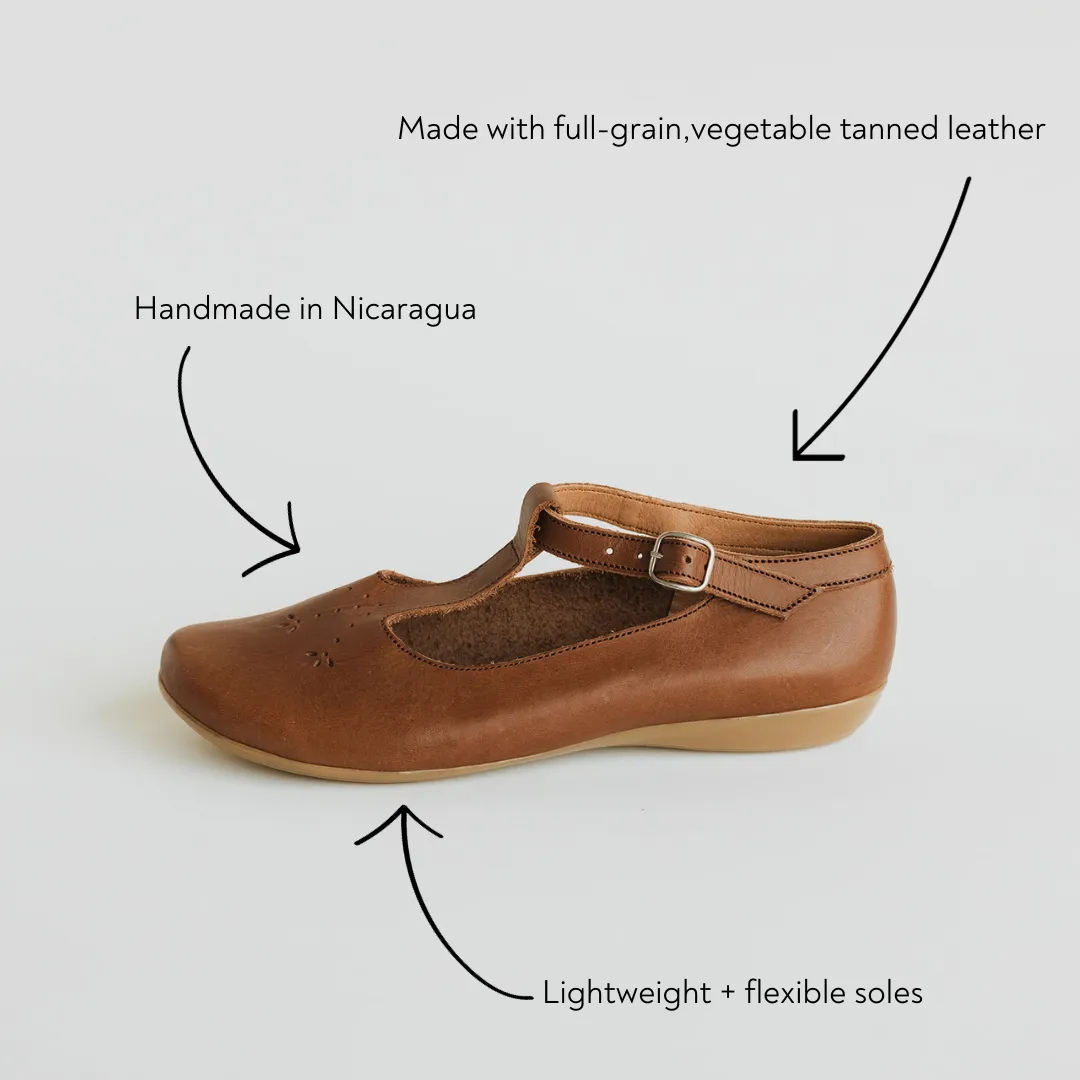 Espresso Catarina Mary Janes {Women's Leather Shoes}