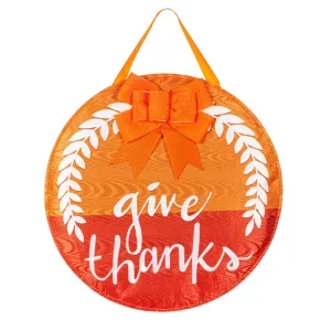 Fall Give Thanks Moire Door Décor,2dhm2603