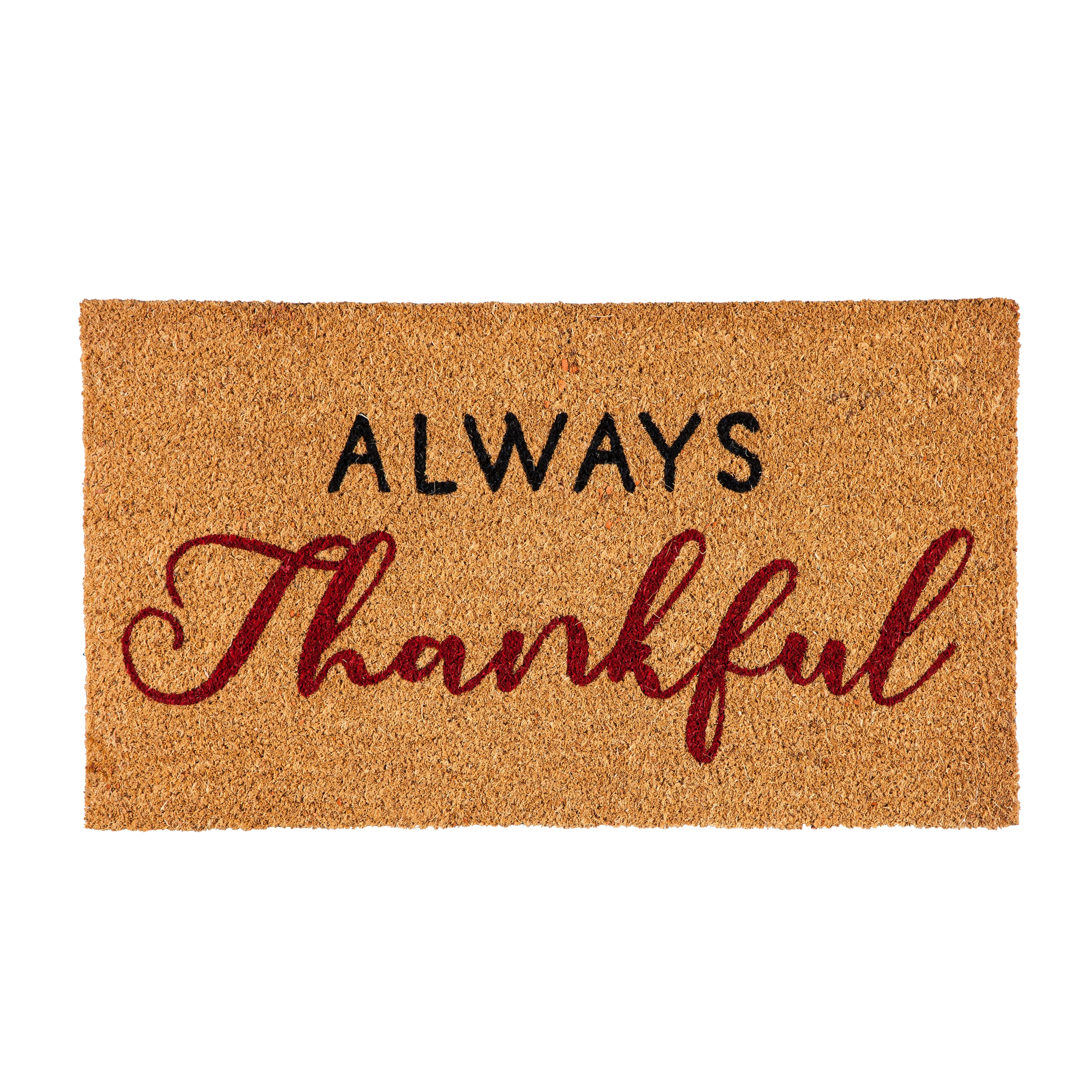 Fall Greetings Coir Mat, 3 Asst,2rm1235