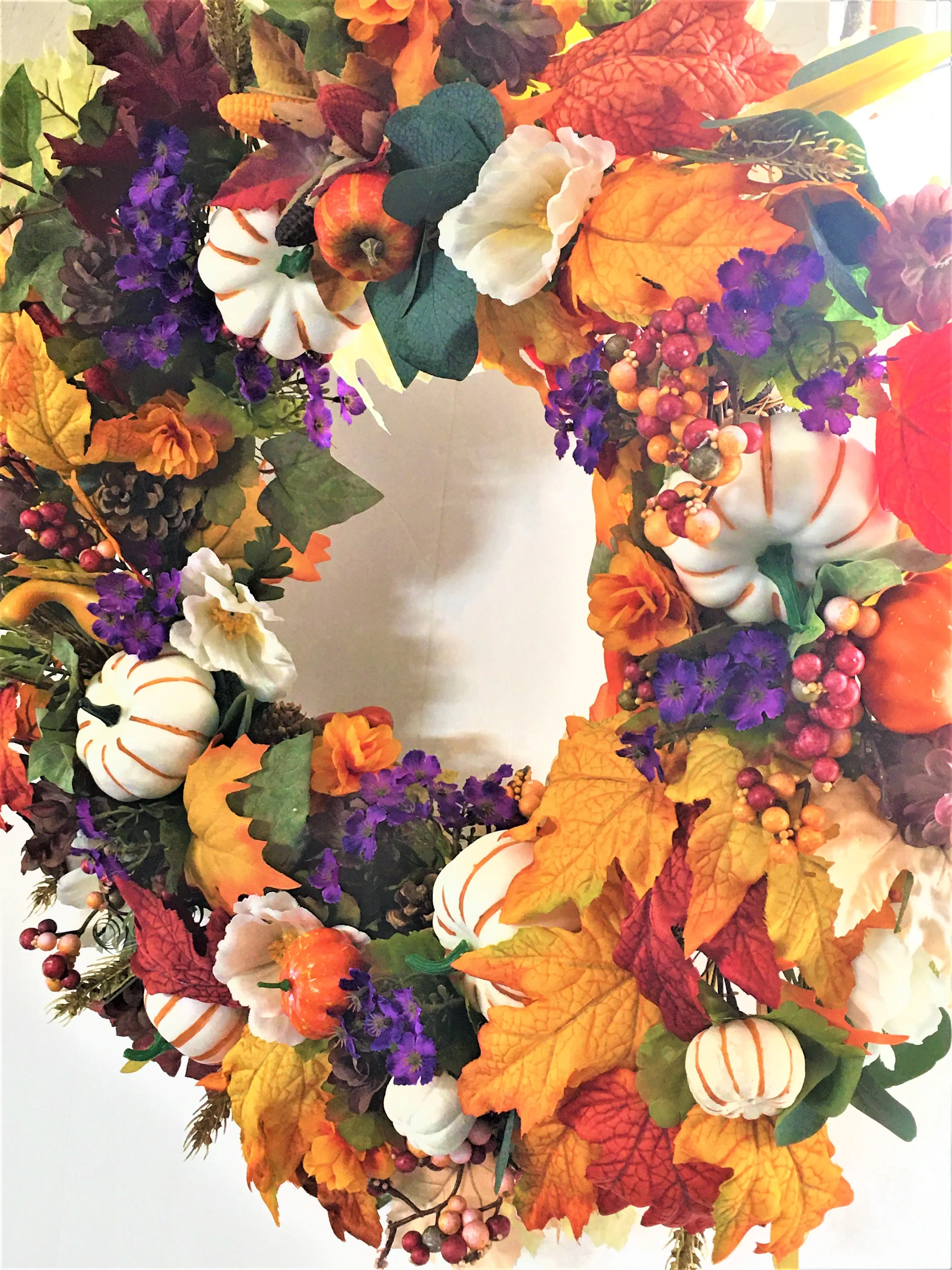 Fall Harvest Berry Wreath,  26"