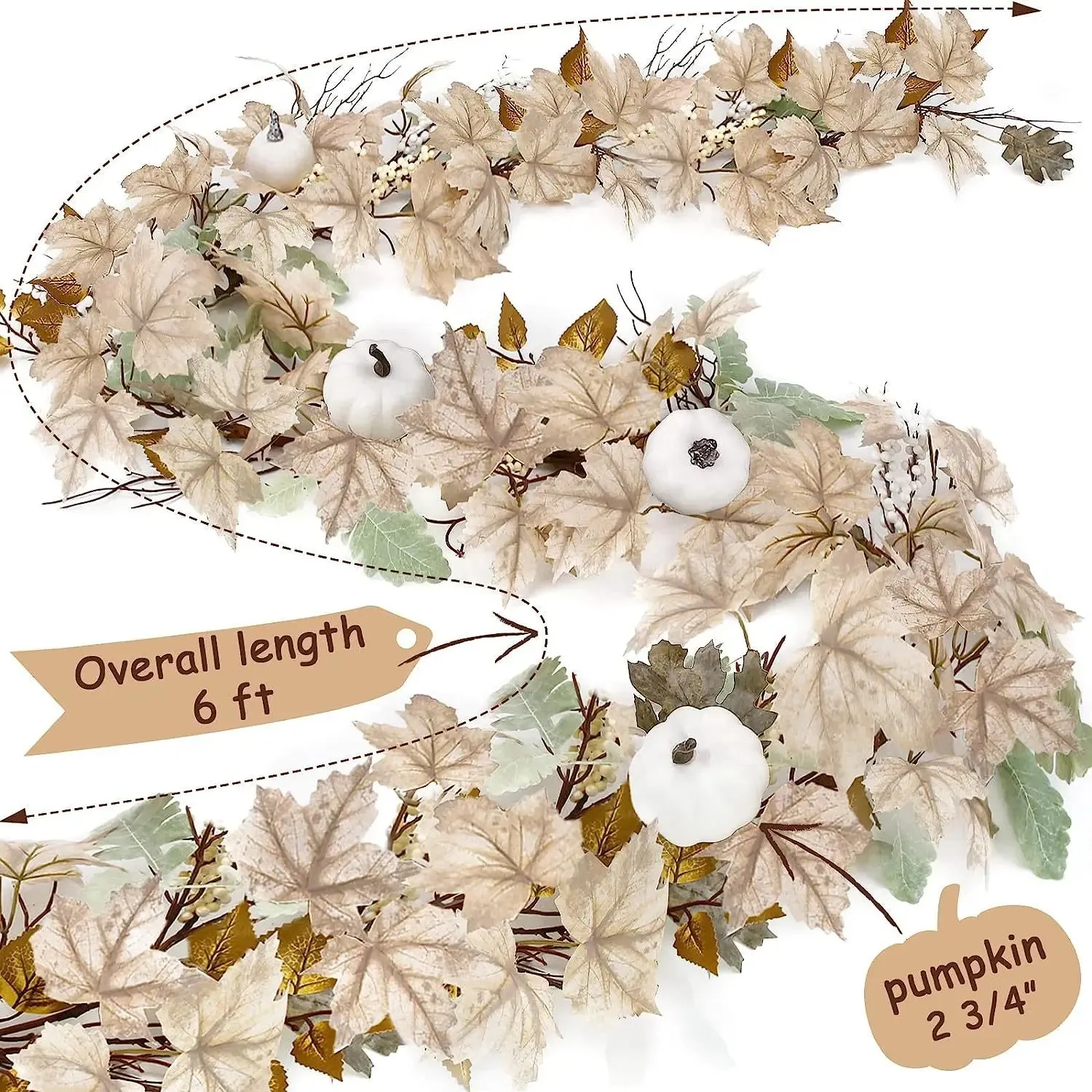 Fall Maples Leaf Garland